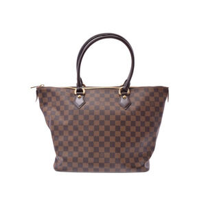 Louis Vuitton Damier Saleya Brown Leather Handbag